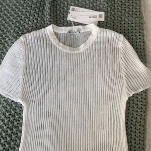Trending Zara ribbed knit top